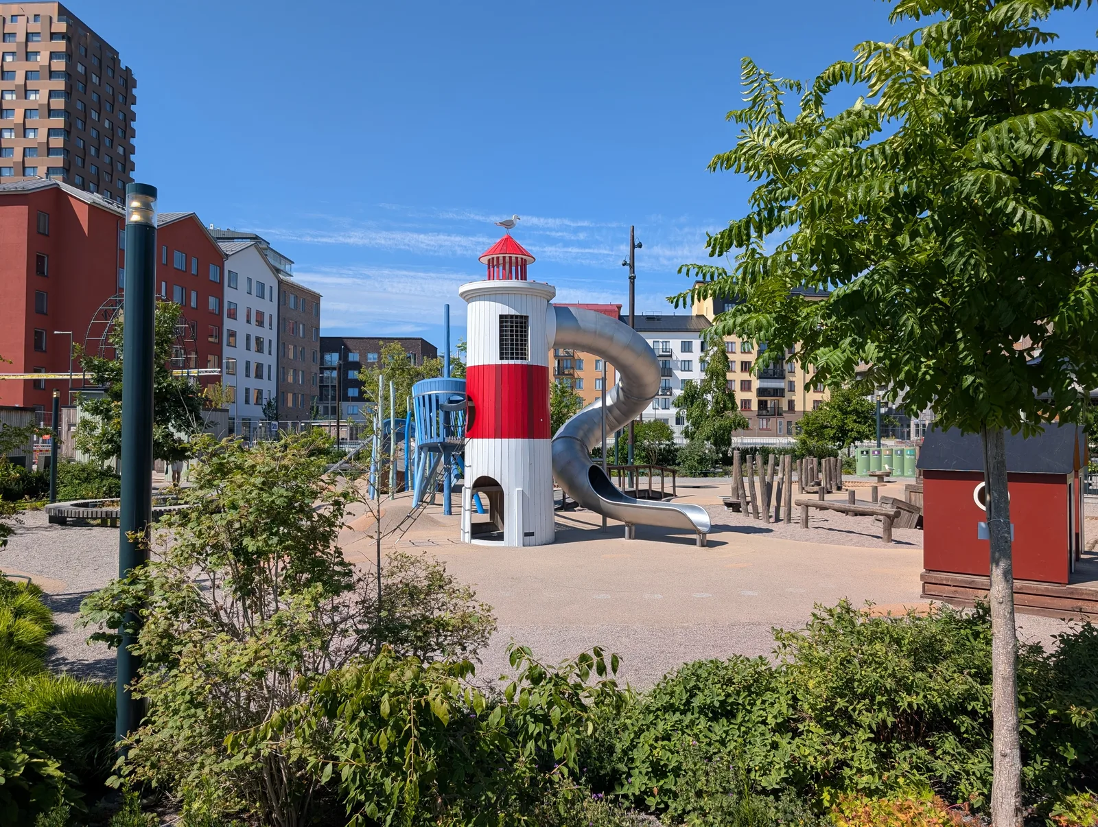 Lekplatsen i Hamnparken i Norrtälje
